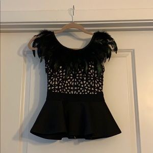 LF feather peplum!